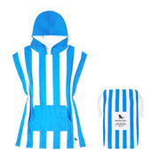 Kids Poncho - Quick Dry Hooded Towel - Bondi Blue